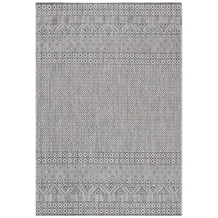 Safavieh Global Courtyard Easy-Care Indoor & Outdoor Rectangle Rug, Grey & Black - 2 x 3 ft. -7 in. CY8235-37612-2
